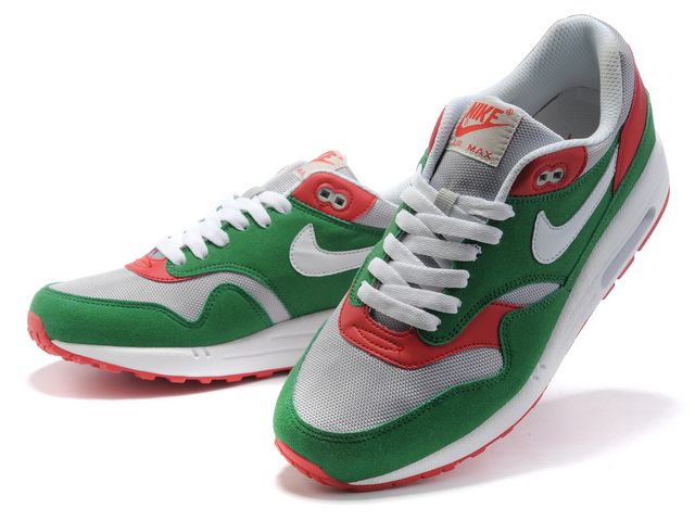 New Men\'S Nike Air Max Green/ White/ Red